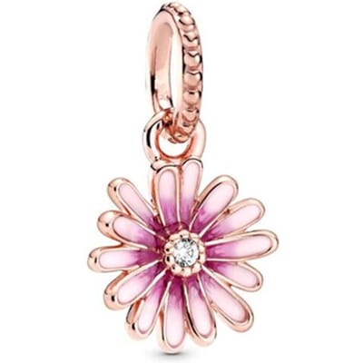 Nieuwe Sprankelende Roségoud Vergulde Clip Bedels Kralen Passend op Originele Slang Armband Ketting Kralen Voor Diy Sieraden Dames Sieraden Cadeau white