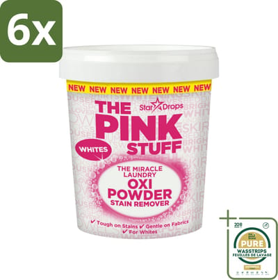 The Pink Stuff - Vlekverwijderaar - Voor Witte Was - 1kg - Voordeelverpakking - 6 stuks - Vlekkenverwijderaar - Voorwasmiddel