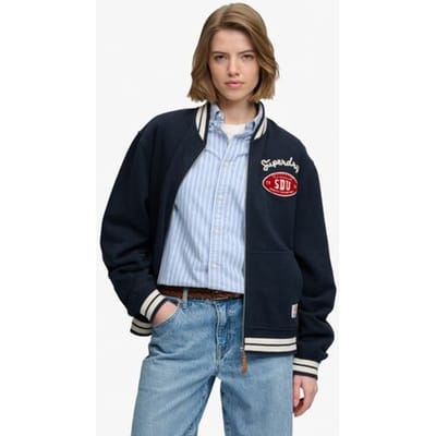 Superdry - Country Club Jersey Bomberjack - Dames - Hoodies