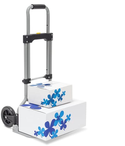 steekwagen inklapbaar - tot 60 kg - 96 x 38 x 37 cm - hoogte verstelbaar - grijs