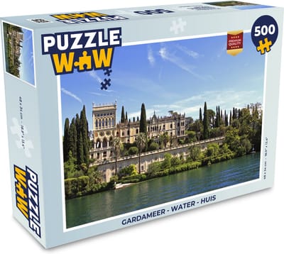 Puzzel Gardameer - Water - Huis - Legpuzzel - Puzzel 500 stukjes