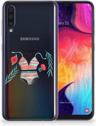 Samsung Galaxy A50 Telefoonhoesje met Naam Boho Summer