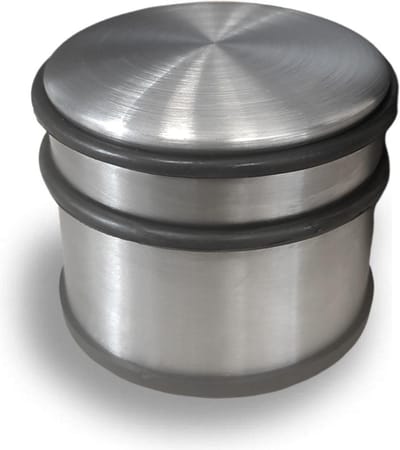 Viva Home Deurstopper 8 x 10 Cm - RVS Metaal - Rubber - Deurstopper voor buiten - en binnen