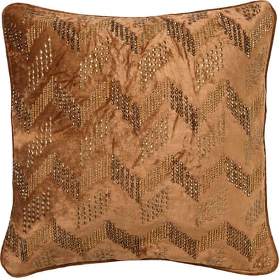 LUCIE | sierkussen 45x45 cm | Tobacco Brown | bruin | Hoii | met duurzame kussenvulling