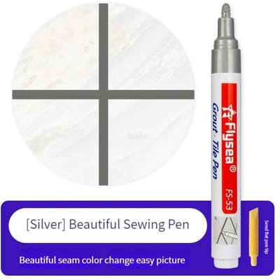 Stylo de réparation permanent pour carrelage, stylo de restauration de coulis muraux, marqueur de réparation blanc, stylo de restauration pour carrelage, stylo de réparation pour carrelage mural et sol