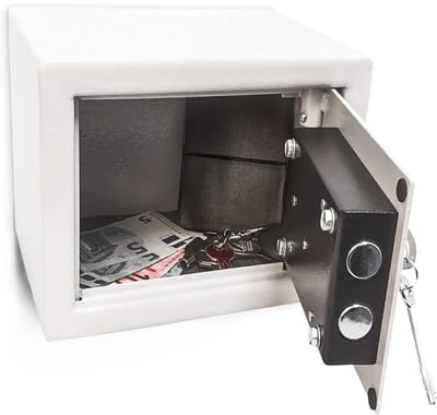 MIRA® Kluis Brandwerend Voor Geld - Kluis Brandwerend - Kluis - Lichtgrijs - ‎23cm x 17cm x 17cm