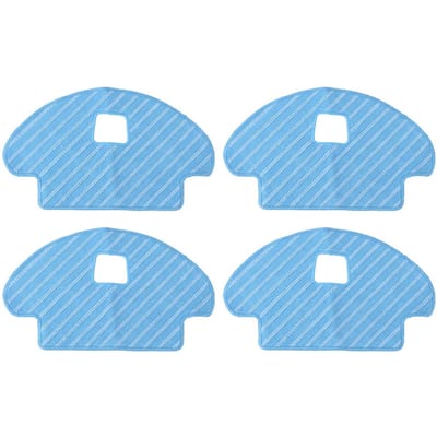 4 stuks Mopdoeken Vervanging Geschikt voor Deebot Ozmo 930/610 Robotstofzuiger white