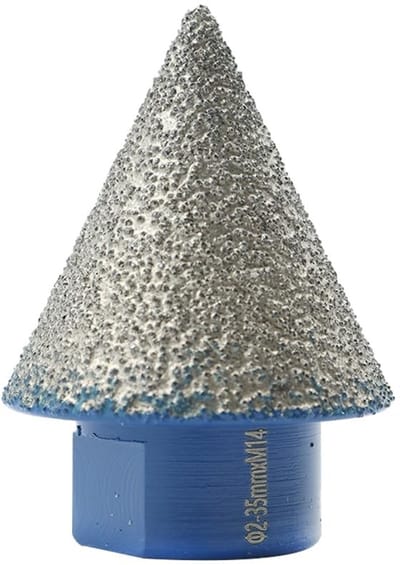 Cosensi- Diamantfreesboor 35 mm - Diamantvingerfreesboor - M14-schroefdraad - Afschuinen - Polijsten - Vacuüm gelaste technologie - Boor