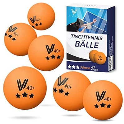 Duurzame Tafeltennisballen 3 Sterren - 40 mm, 24 Stuks voor Vrije Tijd en Wedstrijd