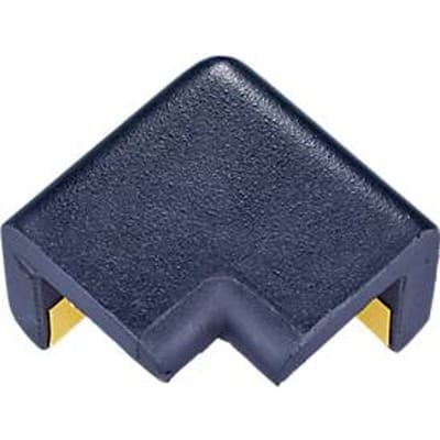 Hoekbeschermer voor Knuffi hoekbeschermprofiel type H, L 42 x B 22 mm, zelfklevend, PU-schuim, 2-benig, zwart