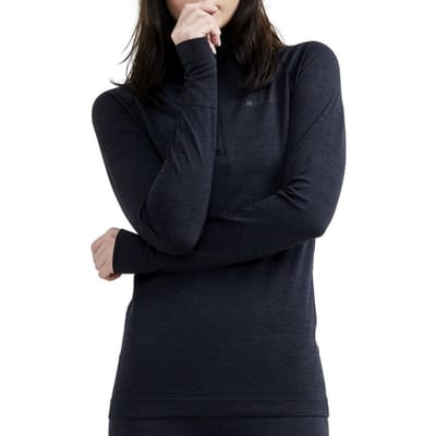 CRAFT CORE DRY ACTIVE COMFORT HZ W Dames Thermoshirt - Zwart