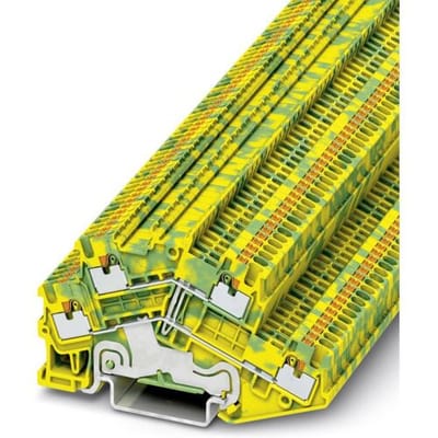 Phoenix Contact 3214673 Aardklem 2-etages 3.5 mm Snelaansluiting Groen, Geel 50 stuk(s)