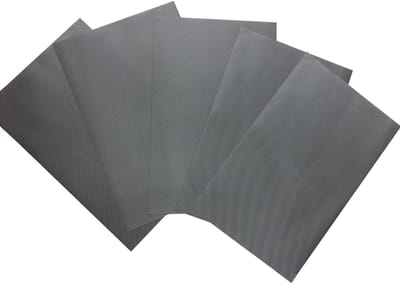 Dailygoods- Koelkastmatten 8-delig - Siliconen Plaatsmatten - Snijdbaar - Vochtabsorberend - 45 x 29 cm - Grijs - Koelkastonderleggers