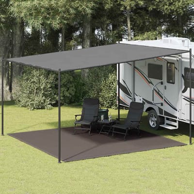 vidaXL - Tenttapijt - 400x400 - cm - antracietkleurig