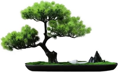 Kunst Bonsaiboom - Wigwam Plant - Decoratie Huis - Weinig Onderhoud - 10 x 10 x 10 mm - Groen