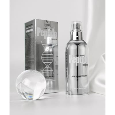 [W.Skin Laboratory] Essence Peptidique Anti-Âge 100ml - Complexe Professionnel 7 Peptides & Recharge Résilience Haute Performance white