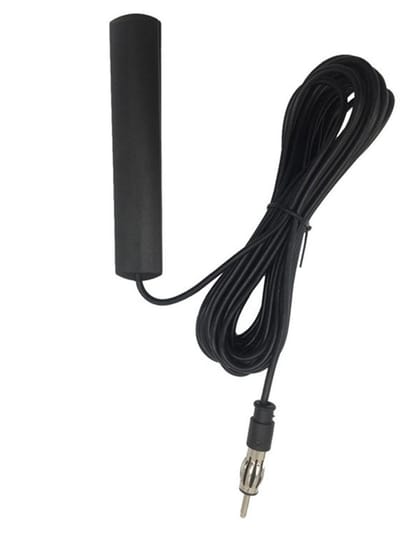 Dailygoods- Autoradio-antenne Universeel - FM Schijfantenne - Versterker 25dB - 5m Verlengkabel - DIN Stekker - Geschikt voor SUV - Autoantenne