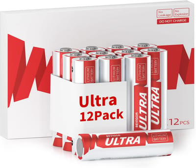 Hoge Capaciteit AA Lithiumbatterijen 12 Stuks - 1.5V 3500mAh Niet Oplaadbaar voor Huishoudelijke Apparaten