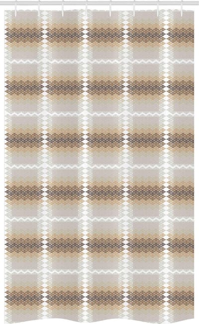 ABAKUHAUS Abstrakt – Douchegordijn 120x180 cm – Moderne Afrikaanse Motieven, waterafstotend