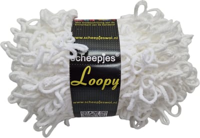 scheepjes Loopy wit voorgeluste wol scheepjeswol 200gram