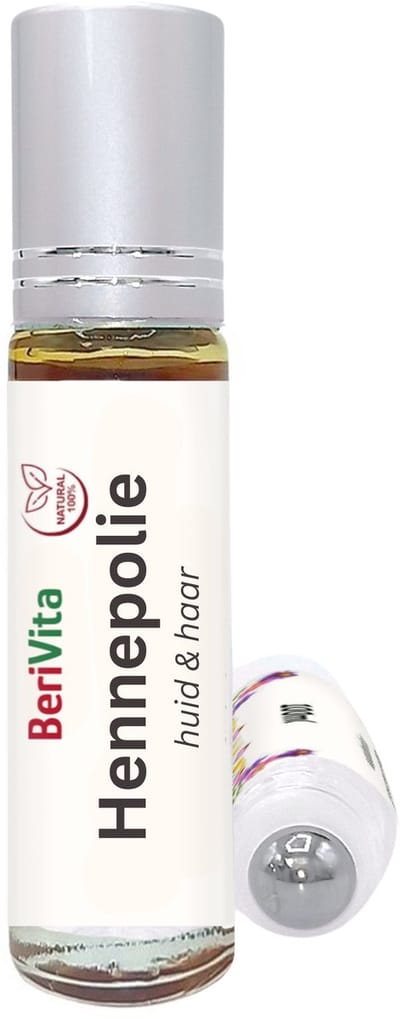 Hennep Olie Puur 10ml Rollerfles - Onbewerkte Hennepzaad Olie voor Huid en Haar - Hennepolie, Hemp Seed Oil