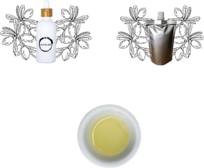 Arganolie in navulbaar glazen pipet flesje 100ml + navulling 100ml - plasticvrij verpakt - vegan - dierproefvrij en zonder chemische toevoegingen - argan huidolie