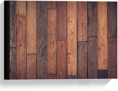 Canvas  - Houten Planken  - 40x30cm Foto op Canvas Schilderij (Wanddecoratie op Canvas)