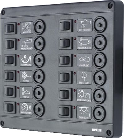 VETUS P12CB12 Schakelpaneel 12 Volt