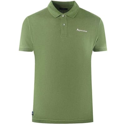 Aquascutum Unisex Volwassen Effen Logo Polo Shirt (Legergroen)