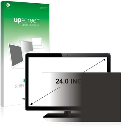 upscreen - privacyscherm voor Industriële Monitoren mit 24 inch Schermen [519 mm x 325 mm, 16:10] - privacy filter screenfilter Blauwlichtfilter