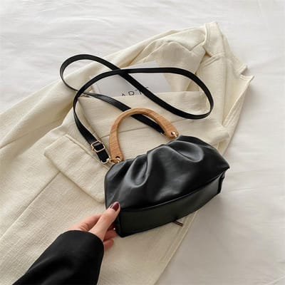 Niche Design Geplooide Tas voor Dames Nieuwe Veelzijdige Eén-schouder Crossbody Tas Modieuze Handtas Casual Wolk Tas gray