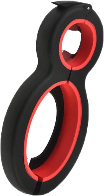 Veelzijdige 6-in-1 Flessenopener en Pottenopener voor de Keuken met Verstelbare Opening, Comfortabele Handgreep en Geschikt voor Blikjes en Flessen