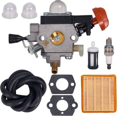 4180-120-0615 FS91 Carburateur Geschikt voor luchtfilterset Geschikt voor Stihl FS91, FS91R, FS111, FS89, HT102, HT103, FC91, FC96, KM91, KM91R, KM111, FC111 bosmaaier