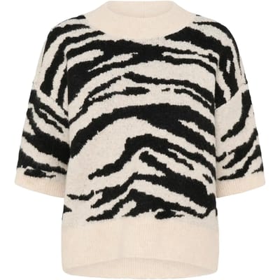 Pullover KAsandra Baggy fit black offwhite