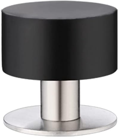 Deurstoppers Zelfklevend - Deurvanger Muur - Deuren Beschermen - Roestvrij Staal - 40 mm x 42 mm - Zilver