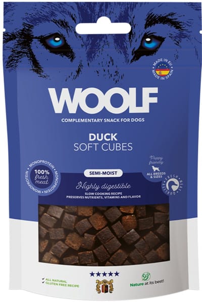 Woolf - Soft Cubes - Eend (monoprotein) - 100gr