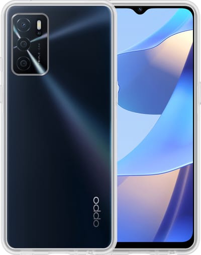 Hoesje - Geschikt voor OPPO A16s - Sterk & Shockproof - Siliconen Case - Hoes Cover - Telefoonhoes - Transparant