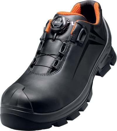 uvex 6531 6531246 Lage veiligheidsschoenen S3 Schoenmaat (EU): 46 Zwart/oranje 1 paar