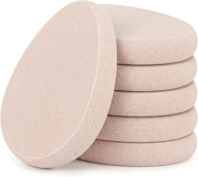 6 Stuks Platte Make-upsponzen voor Foundation, Druppelvormige Make-upapplicator voor Natuurlijke en Zachte Make-up, Perfect voor Beginners en Professionele Toepassing