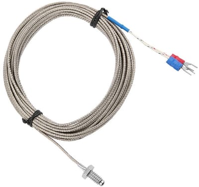 Thermocouple K Type Temperatuurmeetsonde met M6 BSW Draad en 1-5M Lengte voor Nauwkeurige Temperatuurmeting en Brede Meetbereik