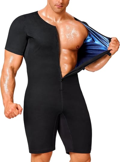 Saunapak Heren Full Body Taille Trainer voor Intensieve Training en Zweeten