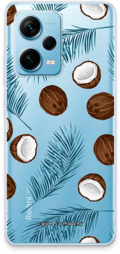 Case Company® - Hoesje geschikt voor Xiaomi Redmi Note 12 Pro Plus hoesje - Kokosnoot - Soft Cover Telefoonhoesje - Bescherming aan alle Kanten en Schermrand