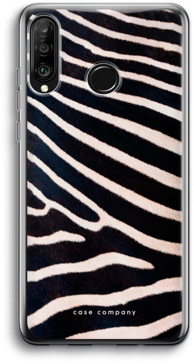 Case Company® - Hoesje geschikt voor Huawei P30 Lite hoesje - Zebra - Soft Cover Telefoonhoesje - Bescherming aan alle Kanten en Schermrand