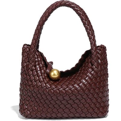 Zomer Macaron Handige Schouder Dames Tas, Handgeweven Tas, High-end Onderarm Tas, Modieuze Crossbody Tas black