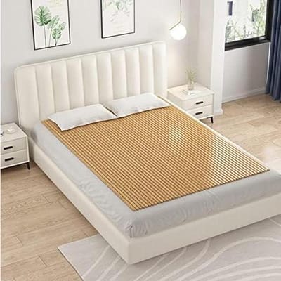 Opvouwbare Bedplank - Matras Bodem - Betere Slaap - Natuurlijke Bamboe - 1.4 x 1.9 m - Natuurlijk