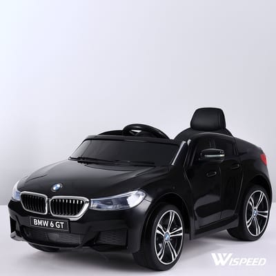 Logicom - Elektrische Kinderauto - BMW GT - 12V Accu Auto voor Kinderen 2 - 6 jaar - Met Afstandsbediening - Bluetooth - Lichten & Geluid - Zwart