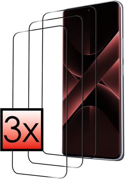 Screenprotector - 3 Stuks - Geschikt voor Xiaomi Poco X7 - Full Cover - Beschermglas - Gehard Glas - Tempered Glass - Screen Protector