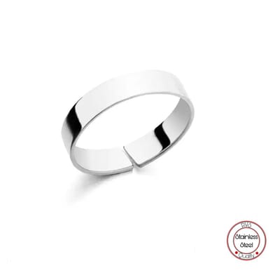 Soraro Zilverkleurig Classic Klemring | 17MM | Zilverkleurig Klassieke ring | Goldplated | Ringen Mannen | Ringen Heren | Cadeau voor Man | Mannen Cadeautjes