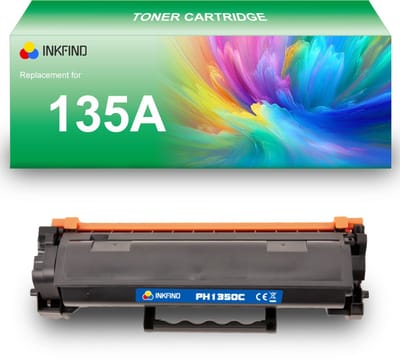 INKFIND 135A (W1350A) tonercartridge compatibel met HP 135A W1350A - 1-pack Zwart