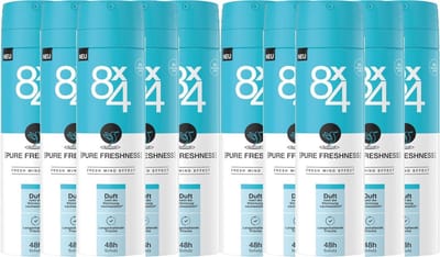8 x 4 Deo Spray No 19 - Pure Freshness - 12 x 150 ml